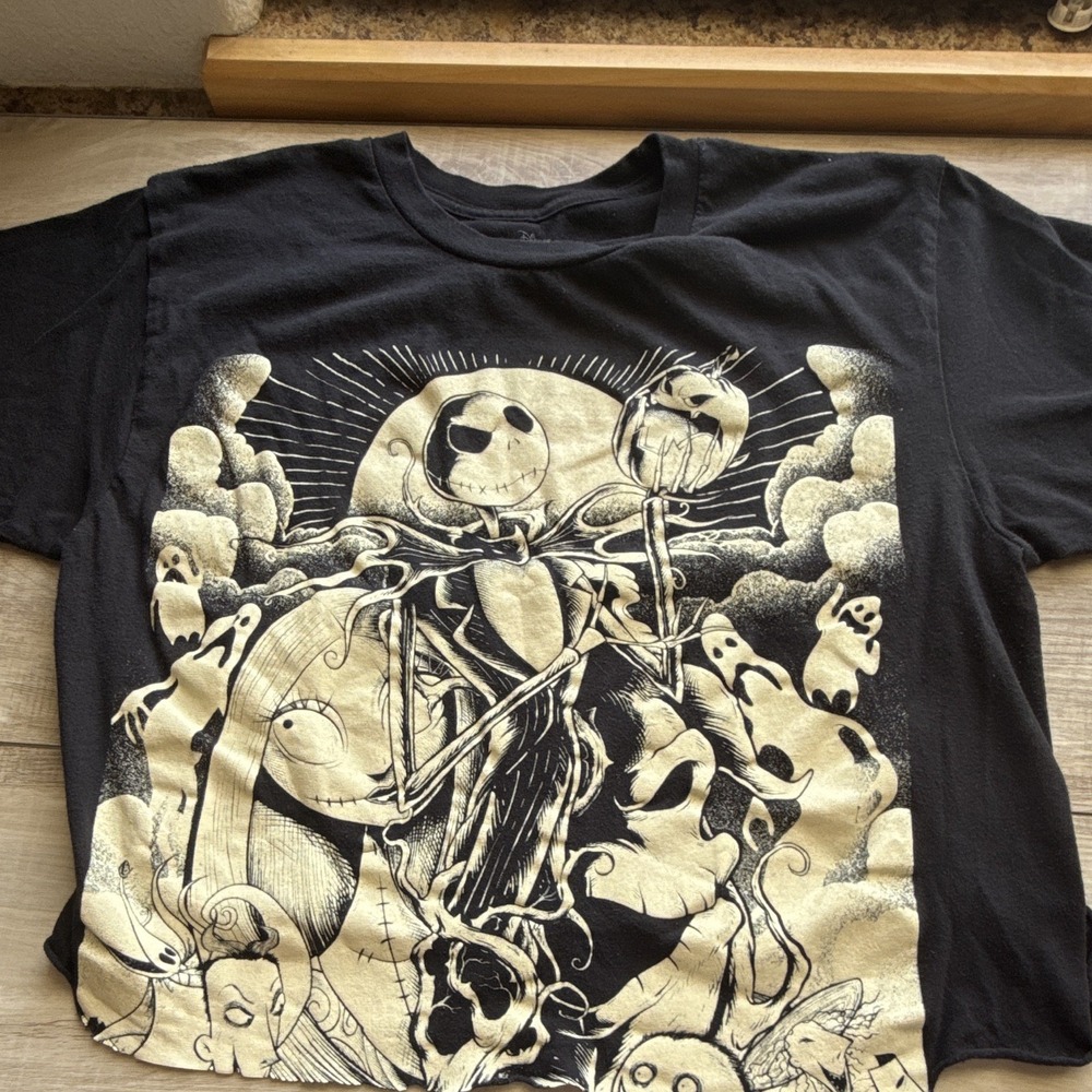 Disney Nightmare Before Christmas Jack Skellington Tee Women's M